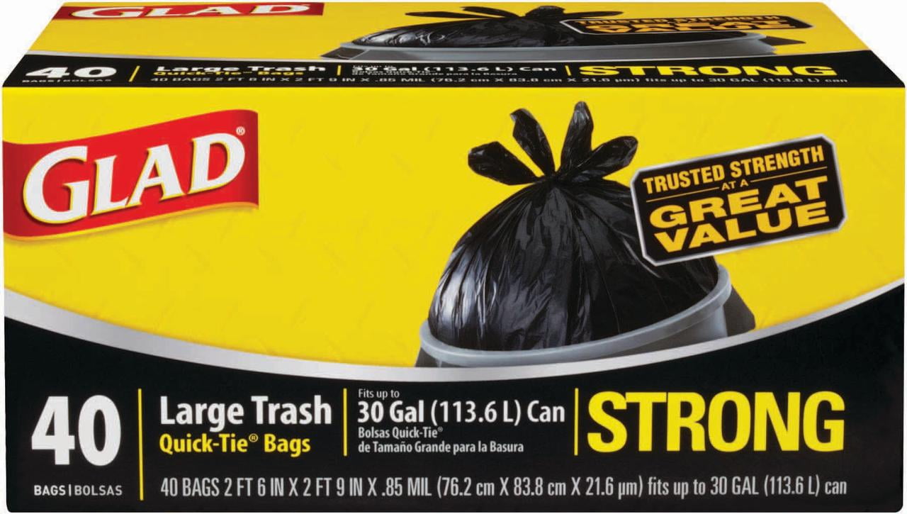 Glad, Strong Large 30 Gallon Trash Bags (Pack of 14), 14 pack - Kroger