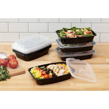 Glad Take-Aways Storage Containers with Lids 38 Ounce (25 Count)