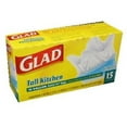 Glad, Tall Kitchen QuickTie Bags, Count 1 (13Gal) Garbage Bags