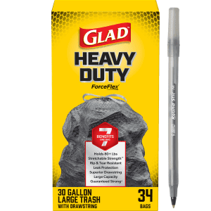 Glad Trash Bags Drawstring Multipurpose with pan