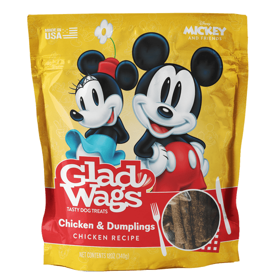 Glad Wags Chicken & Dumplings Flavor Dog Treats, 12oz Bag