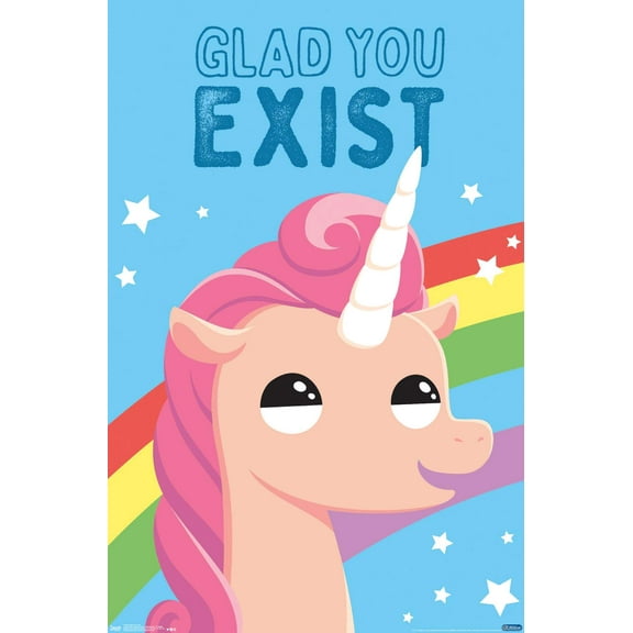 Glad You Exist Wall Poster, 14.725" x 22.375"