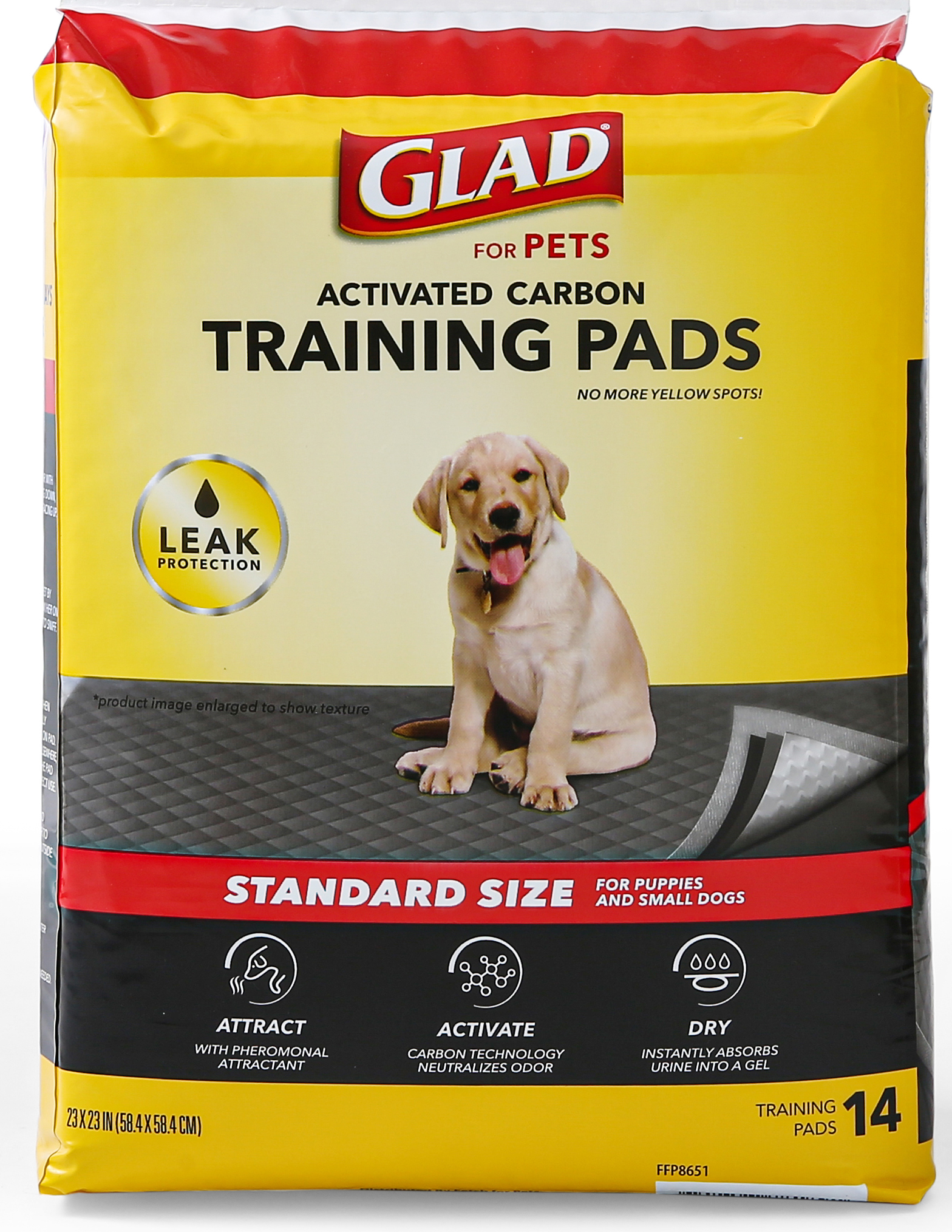 Glad for Pets Activated Carbon Training Pads Giant Size 24 Pack