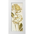 thumbnail image 1 of Gladding, Pamela 10x18 White Modern Wood Framed Museum Art Print Titled - Touch of Gold Panel Cream I, 1 of 4