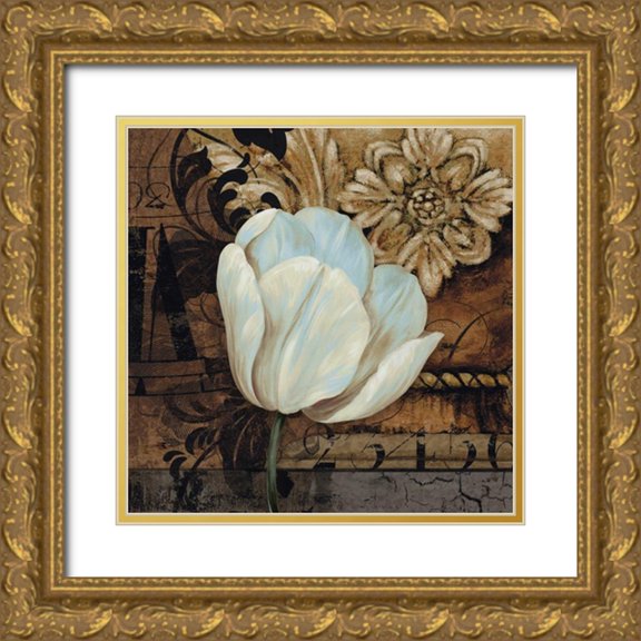 Gladding, Pamela 12x12 Gold Ornate Wood Framed with Double Matting Museum Art Print Titled - Artifact II