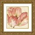 thumbnail image 1 of Gladding, Pamela 12x12 Gold Ornate Wood Framed with Double Matting Museum Art Print Titled - Floral Fresco I, 1 of 4