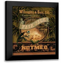Gladding, Pamela 12x14 Black Modern Framed Museum Art Print Titled - Nutmeg