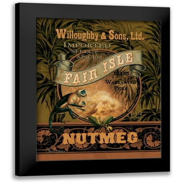 Gladding, Pamela 12x14 Black Modern Framed Museum Art Print Titled - Nutmeg