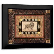 Gladding, Pamela 13x12 Black Modern Framed Museum Art Print Titled - Lion