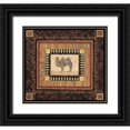 thumbnail image 1 of Gladding, Pamela 13x12 Black Ornate Wood Framed with Double Matting Museum Art Print Titled - Camel, 1 of 4