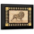 thumbnail image 1 of Gladding, Pamela 14x12 Black Modern Framed Museum Art Print Titled - Lion, 1 of 5