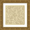 thumbnail image 1 of Gladding, Pamela 15x15 Gold Ornate Wood Framed with Double Matting Museum Art Print Titled - Neutral Pattern II, 1 of 4