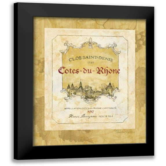 Gladding, Pamela 15x18 Black Modern Framed Museum Art Print Titled - Vin II