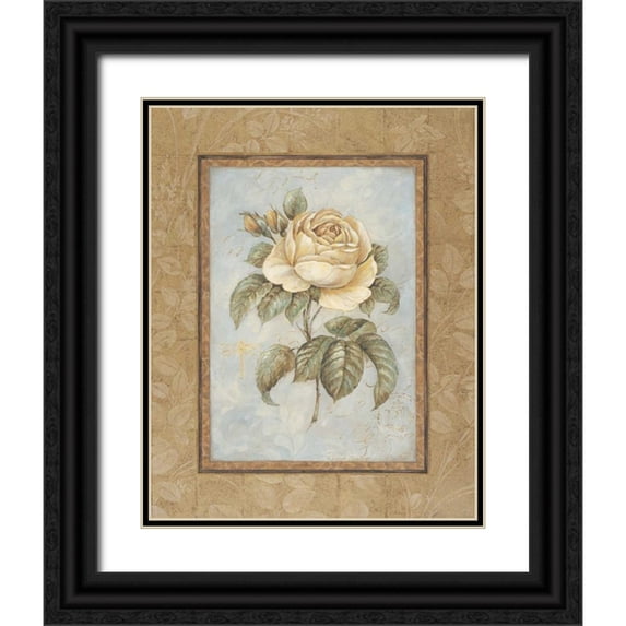 Gladding, Pamela 15x18 Black Ornate Wood Framed with Double Matting Museum Art Print Titled - Junes Promise I