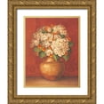 thumbnail image 1 of Gladding, Pamela 15x18 Gold Ornate Wood Framed with Double Matting Museum Art Print Titled - Tuscan Hydrangeas, 1 of 4