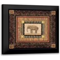 thumbnail image 1 of Gladding, Pamela 16x15 Black Modern Framed Museum Art Print Titled - Elephant, 1 of 5