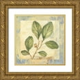 thumbnail image 1 of Gladding, Pamela 20x20 Gold Ornate Wood Framed with Double Matting Museum Art Print Titled - Leaf Botanicals IV, 1 of 4