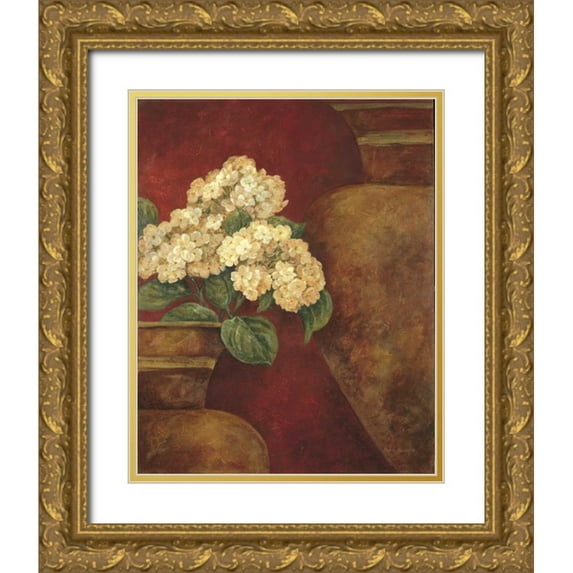 Gladding, Pamela 20x24 Gold Ornate Wood Framed with Double Matting Museum Art Print Titled - Tuscan Summer I