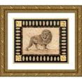 thumbnail image 1 of Gladding, Pamela 24x20 Gold Ornate Wood Framed with Double Matting Museum Art Print Titled - Lion, 1 of 4