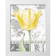 thumbnail image 1 of Gladding, Pamela 25x32 White Modern Wood Framed Museum Art Print Titled - Damask Gray Tulips II, 1 of 4