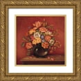 thumbnail image 1 of Gladding, Pamela 26x26 Gold Ornate Wood Framed with Double Matting Museum Art Print Titled - Harmony with Reds I, 1 of 4