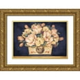 thumbnail image 1 of Gladding, Pamela 32x23 Gold Ornate Wood Framed with Double Matting Museum Art Print Titled - Tulip Tapestry, 1 of 4