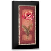Gladding, Pamela 8x14 Black Modern Framed Museum Art Print Titled - Red Door Tulip