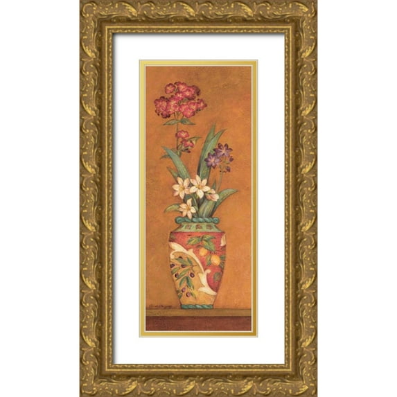 Gladding, Pamela 8x14 Gold Ornate Wood Framed with Double Matting Museum Art Print Titled - Pavan IV