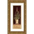 thumbnail image 1 of Gladding, Pamela 9x18 Gold Ornate Wood Framed with Double Matting Museum Art Print Titled - Olive Topiary II, 1 of 4