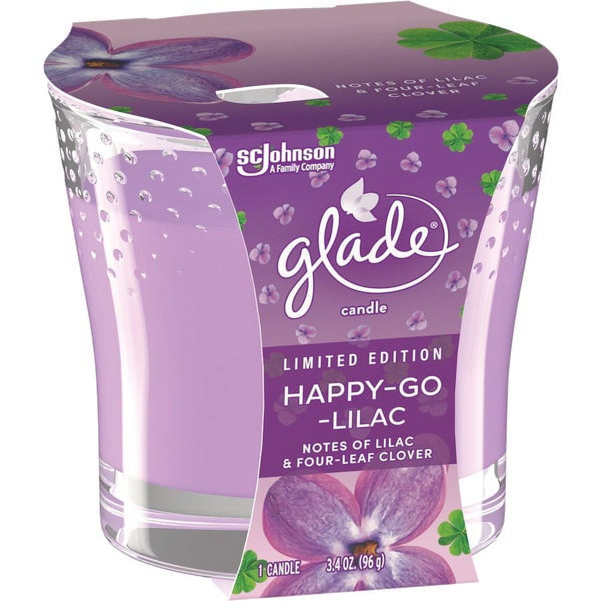 Glade 3.4 Oz. Happy-Go-Lilac Candle 3679