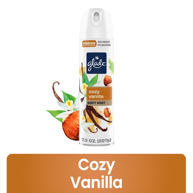 Glade Soft Mist Air Freshener Room Spray, Cozy Vanilla (7.3 oz)
