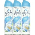 thumbnail image 1 of Glade Aerosol Air Freshener Clean Linen - Odor Eliminating Spray - 3 Pack, 8 oz, 1 of 6