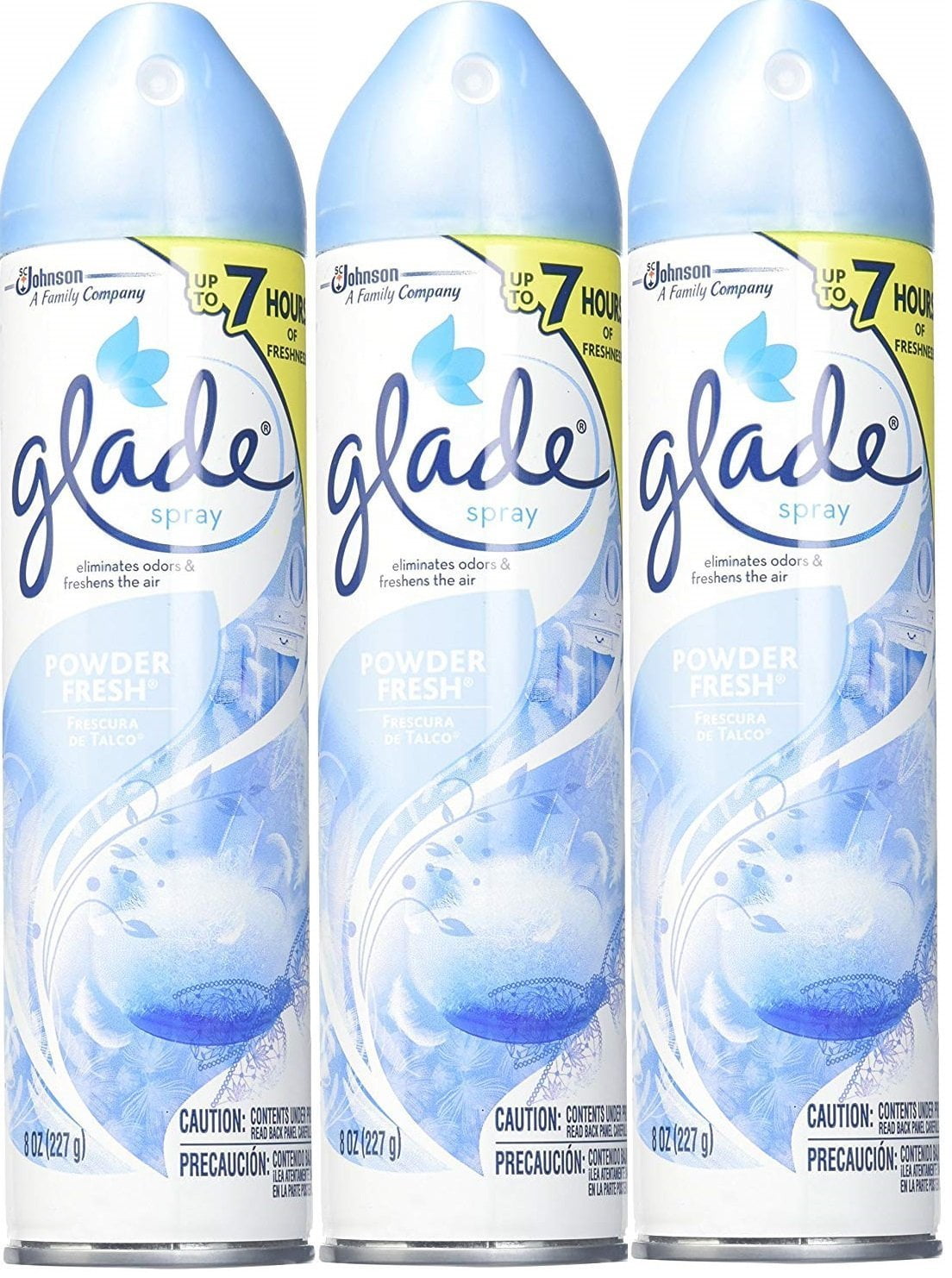 Glade Aerosol,8 Ounce. Powder Fresh, Pack 3