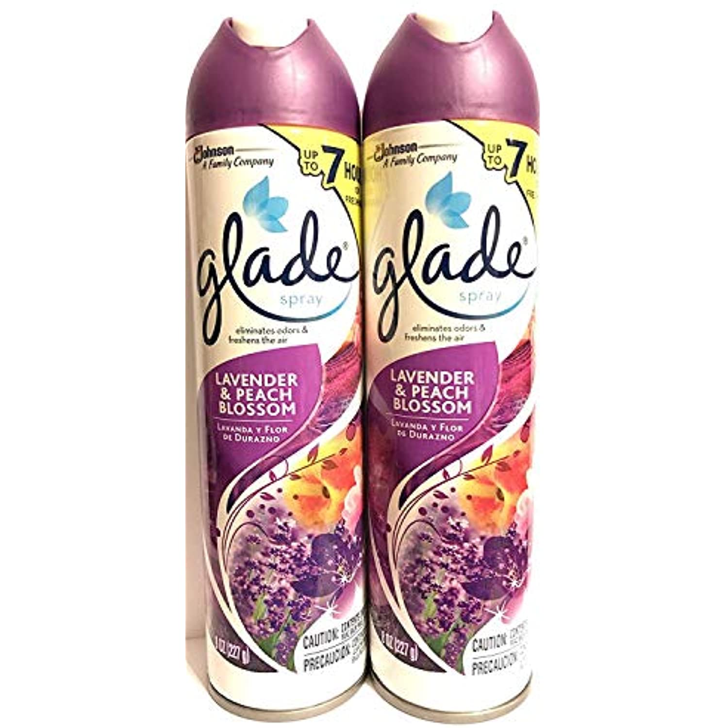 Glade Aerosol Air Freshener Lavender Peach Blossom, 8 Oz