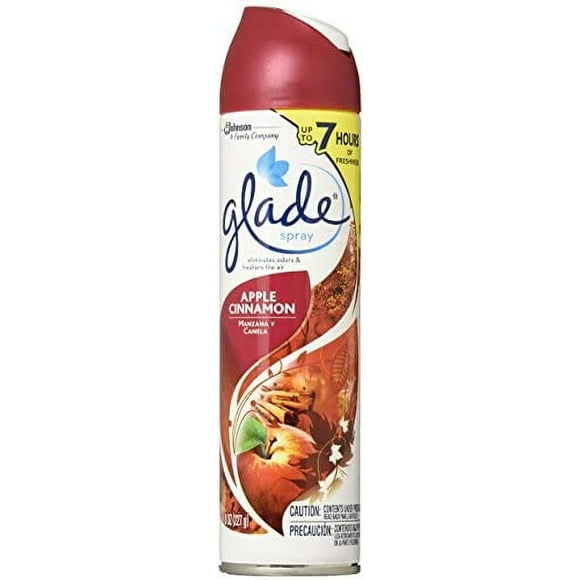 Glade Spray Aerosol, Apple Cinnamon, 8 oz (3 pack) (Bundle)