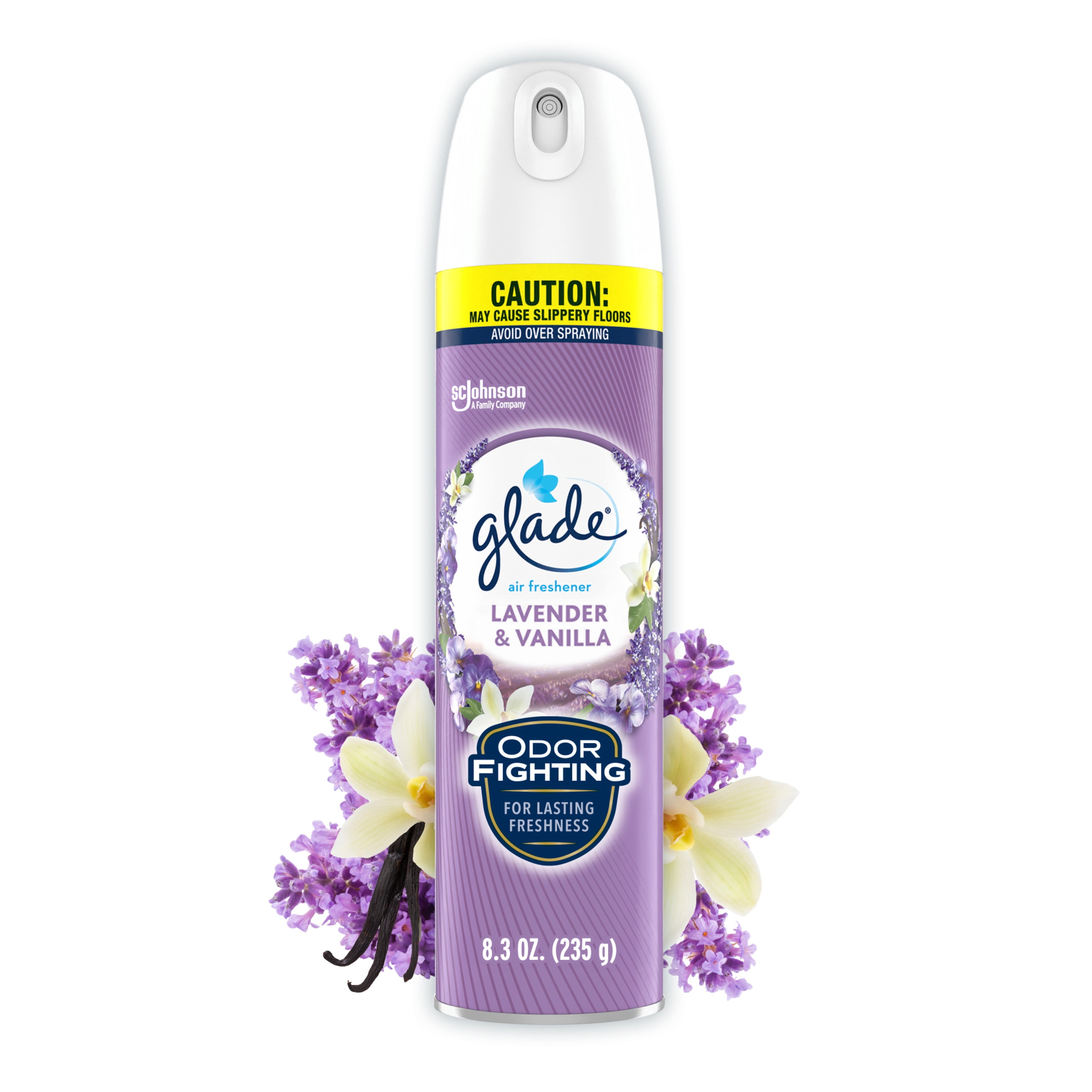 Glade Aerosol Spray, Air Freshener for Home, Lavender & Vanilla