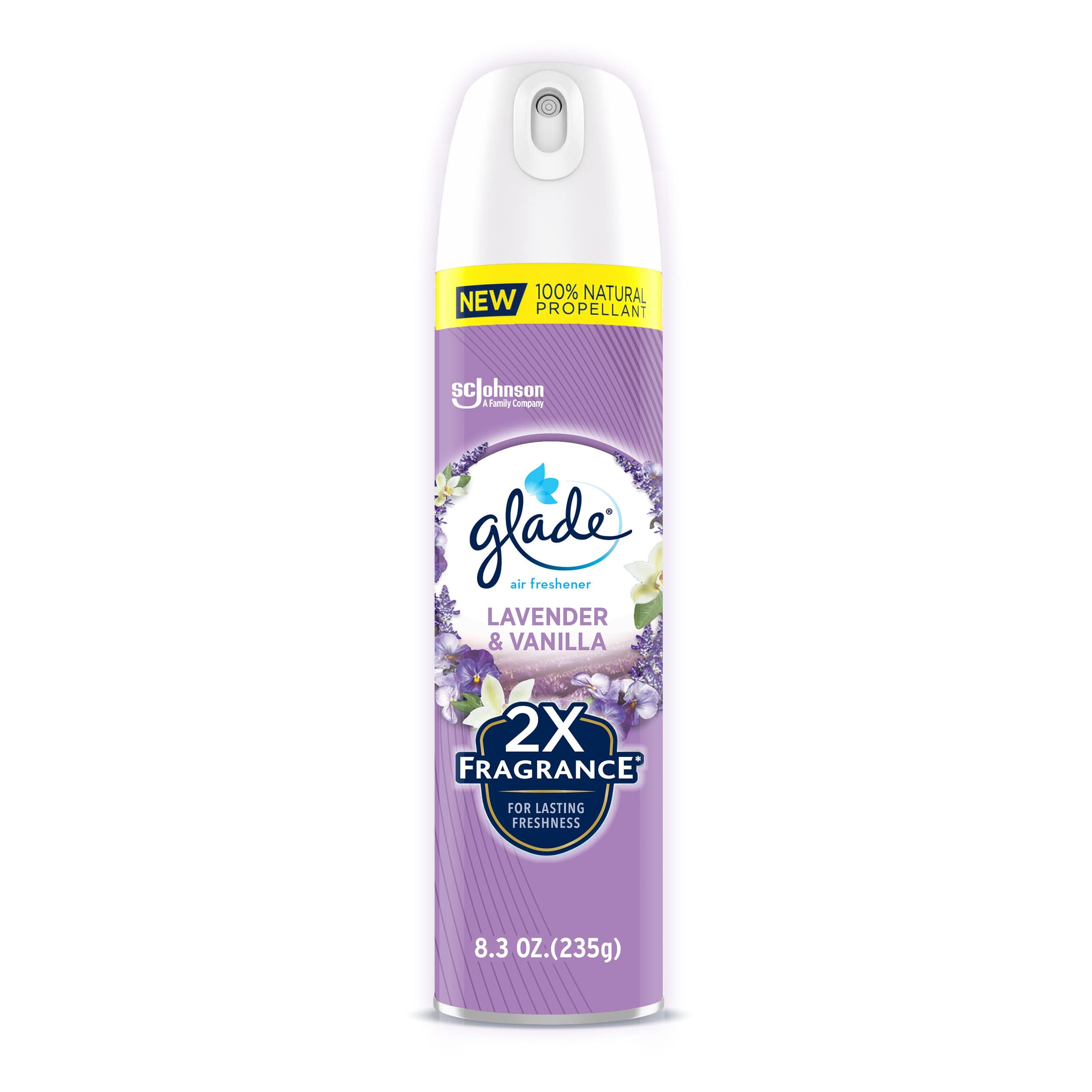 Glade Aerosol Spray  Air Freshener for Home  Lavender & Vanilla Scent (Pack of 6)