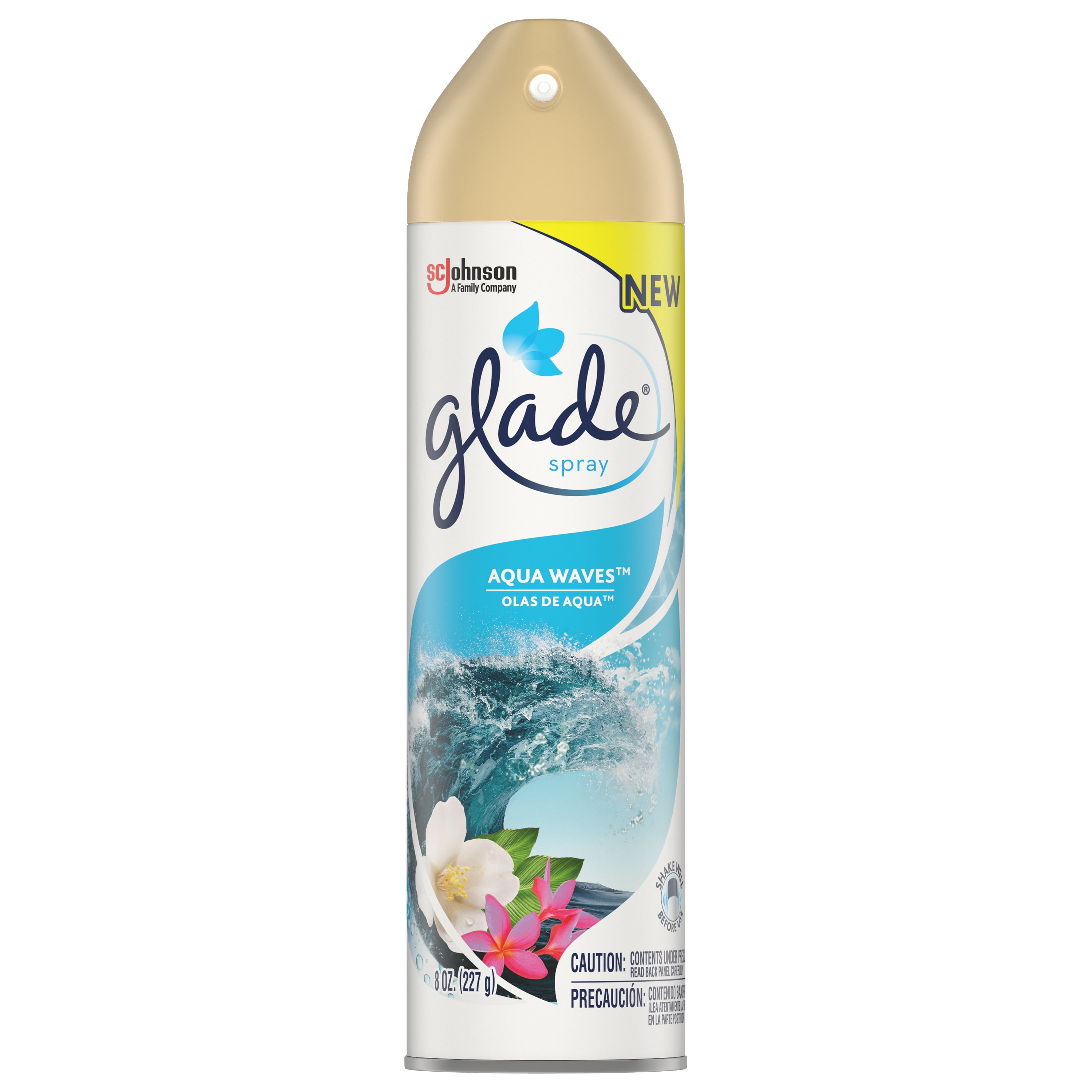 Glade Air Freshener Room Spray, Aqua Waves, 8 oz, 1 Ct