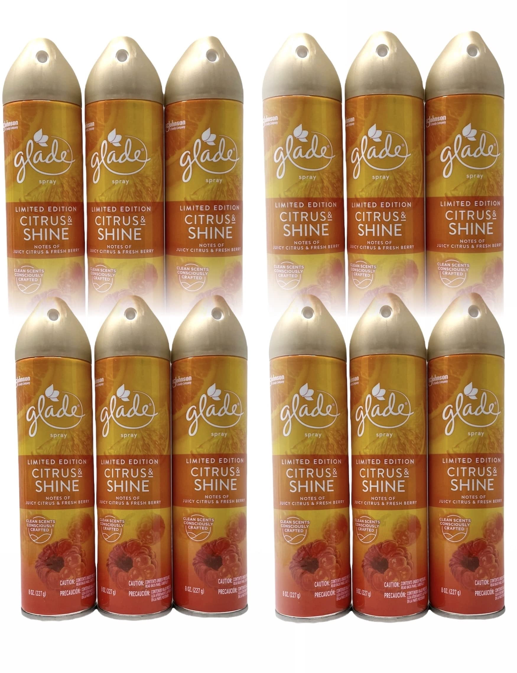 Glade Air Freshener Room Spray Citrus & Shine Limited Edition 8 Oz