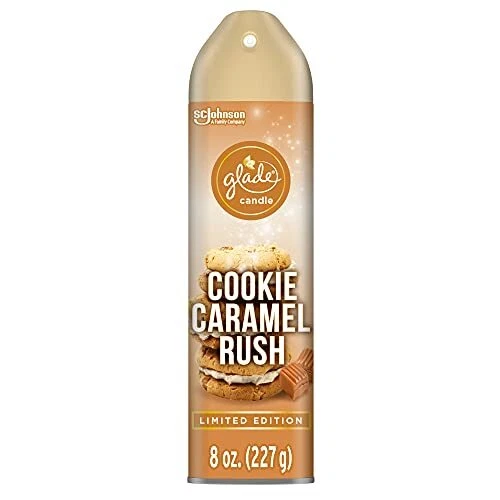 Glade Air Freshener, Room Spray, Cookie Caramel Rush, 8 Oz