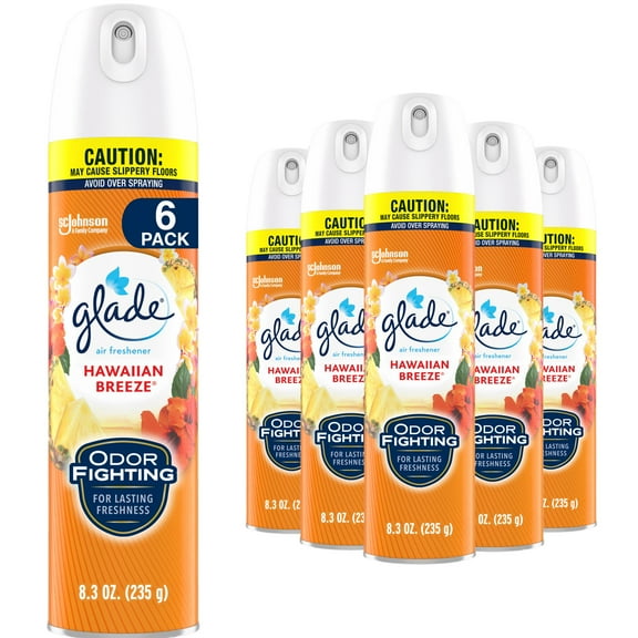 Glade Air Freshener Room Spray, Hawaiian Breeze, 8.3 oz, 6 Count