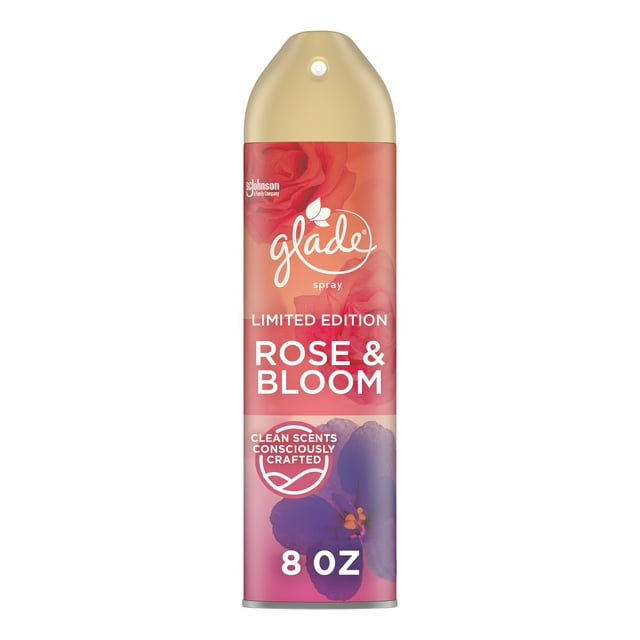 Glade House Aerosol Rose & Bloom Room Spray Air Freshener, 8 oz