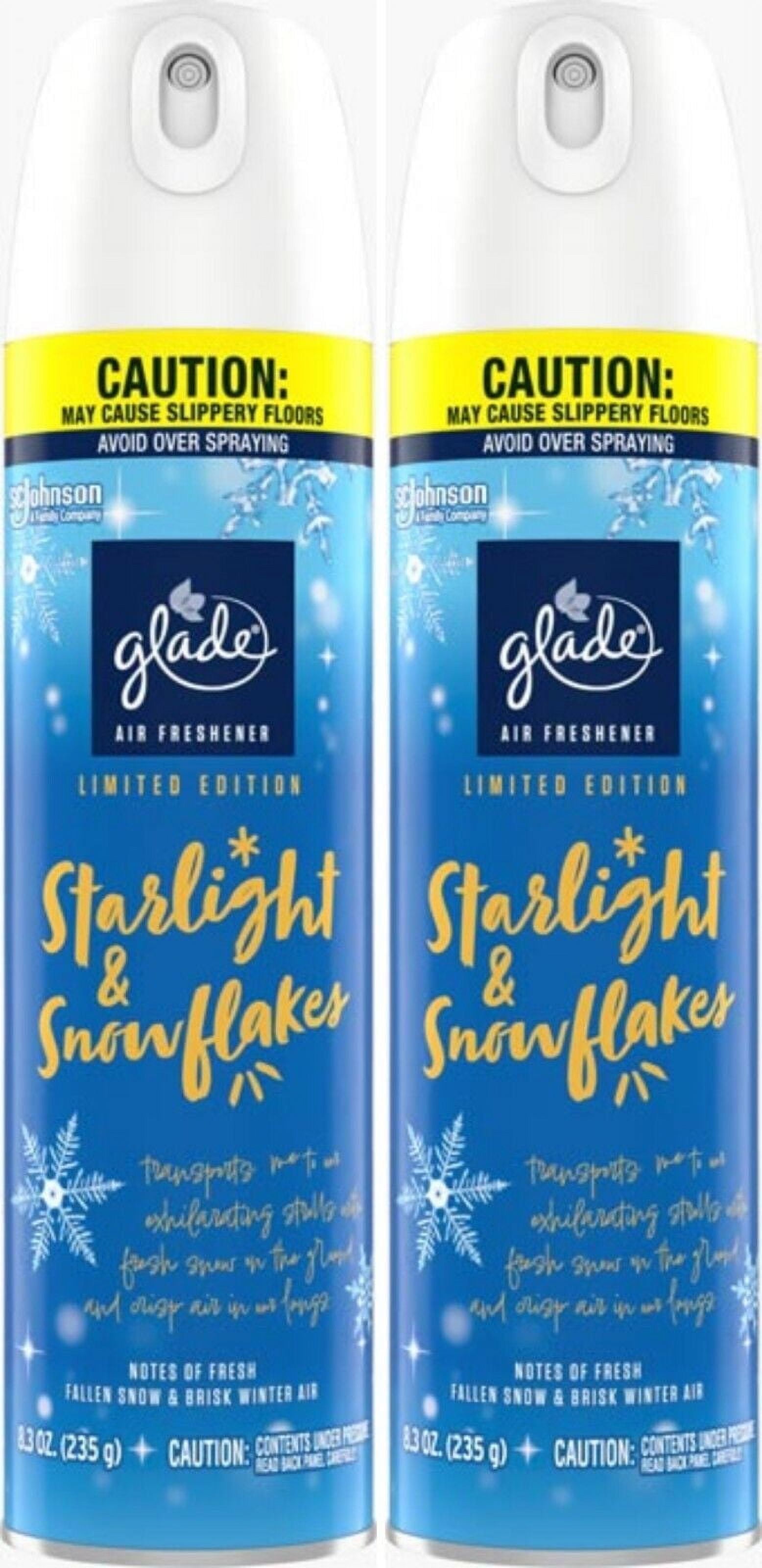 Glade Air Freshener Room Spray, Starlight and Snowflakes Holiday Scent- Pack of 2