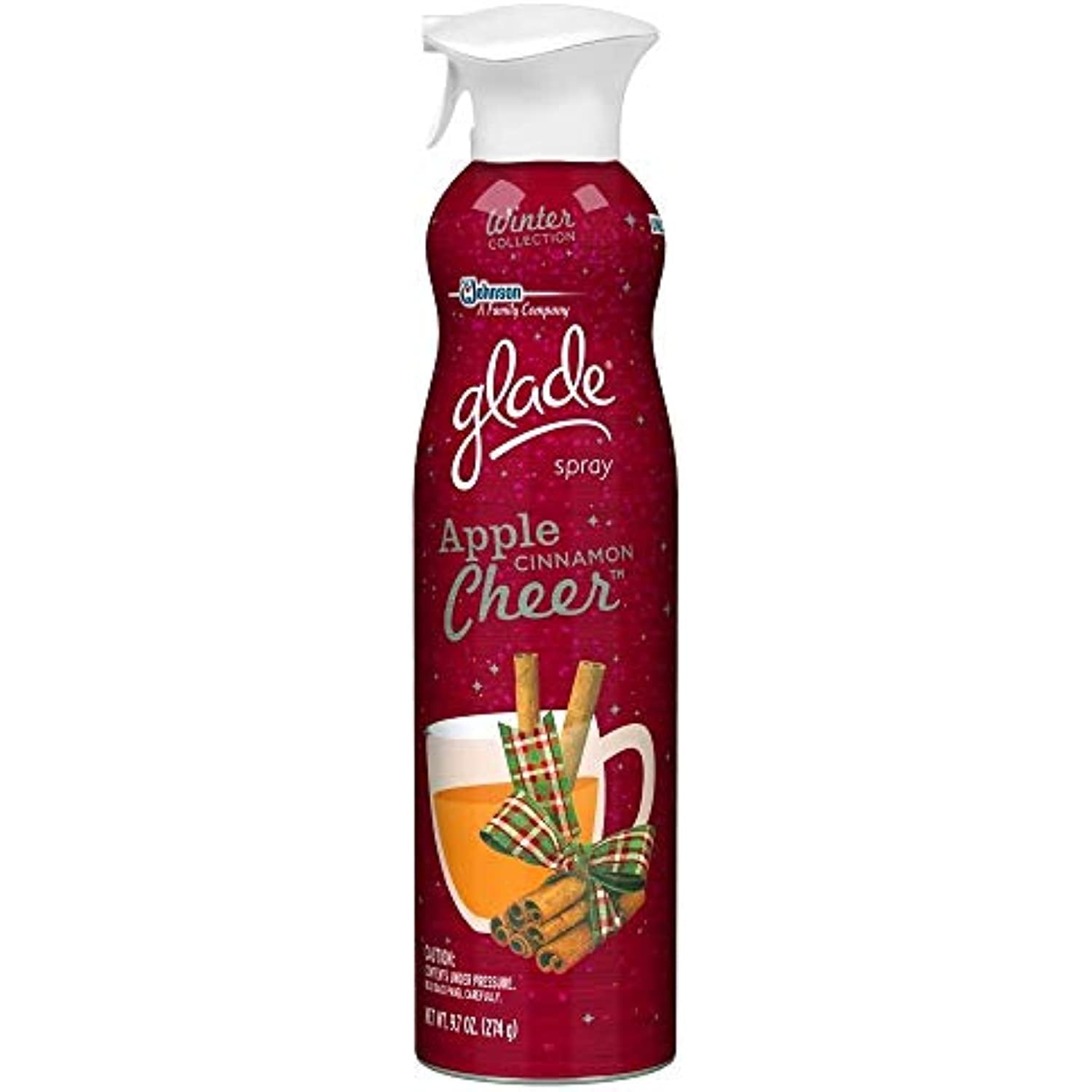 Glade Air Freshener Spray 9.7 Oz Apple Cinnamon Cheer, Limited
