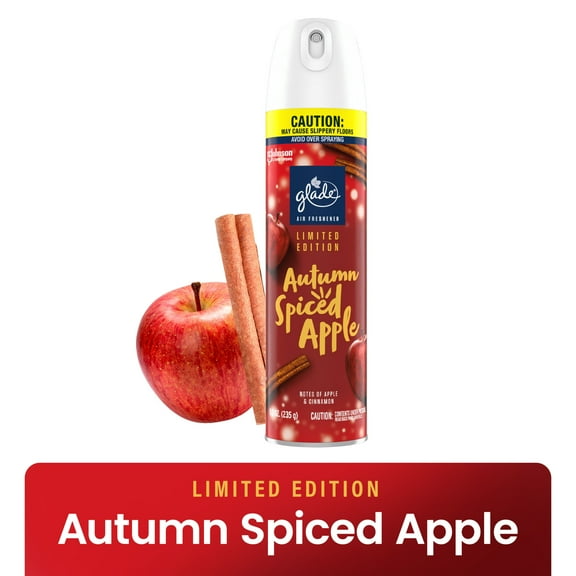 Glade Air Freshener Spray, Autumn Spiced Apple, Fragrance Infused with Essential Oils, 8.3 oz