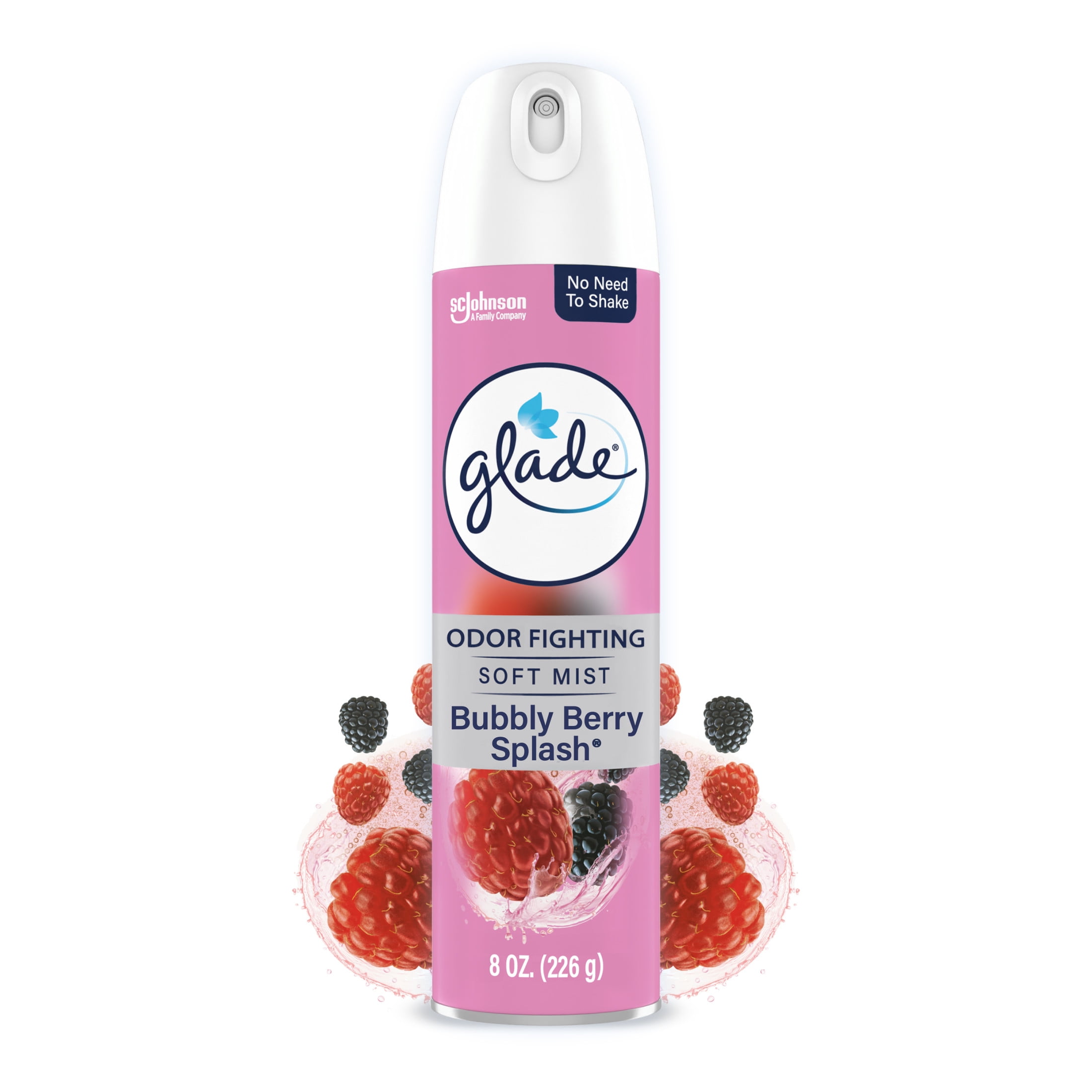 Glade Air Freshener Spray, Bubbly Berry Splash Scent, Fragrance Infused with Essential Oils, 8 oz