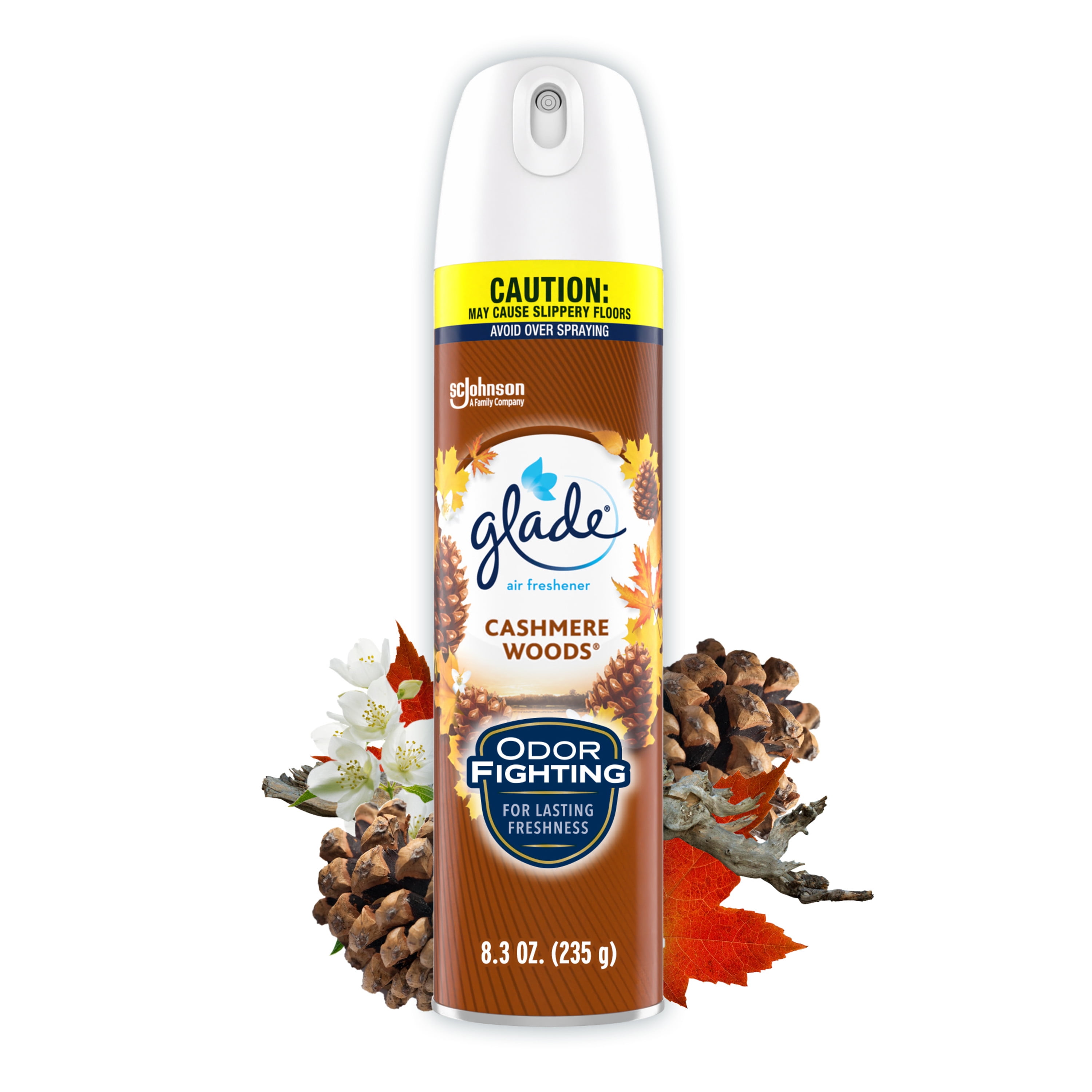 Glade Air Freshener Spray, Cahsmere Woods scent, Infused with Essential