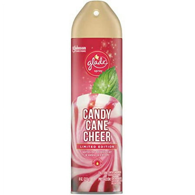 Glade Air Freshener Spray Candy Cane Cheer Holiday Collection 2021