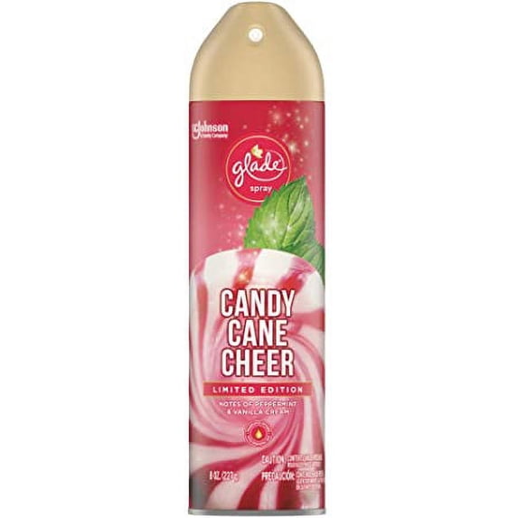 Glade Air Freshener Spray - Candy Cane Cheer - Holiday Collection 2021 - Net Wt. 8 OZ (227 g) Per Can
