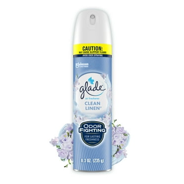 Glade Air Freshener Spray, Mothers Day Gifts, Clean Linen Scent, Fragrance Infused with Essential Oils, 8.3 oz